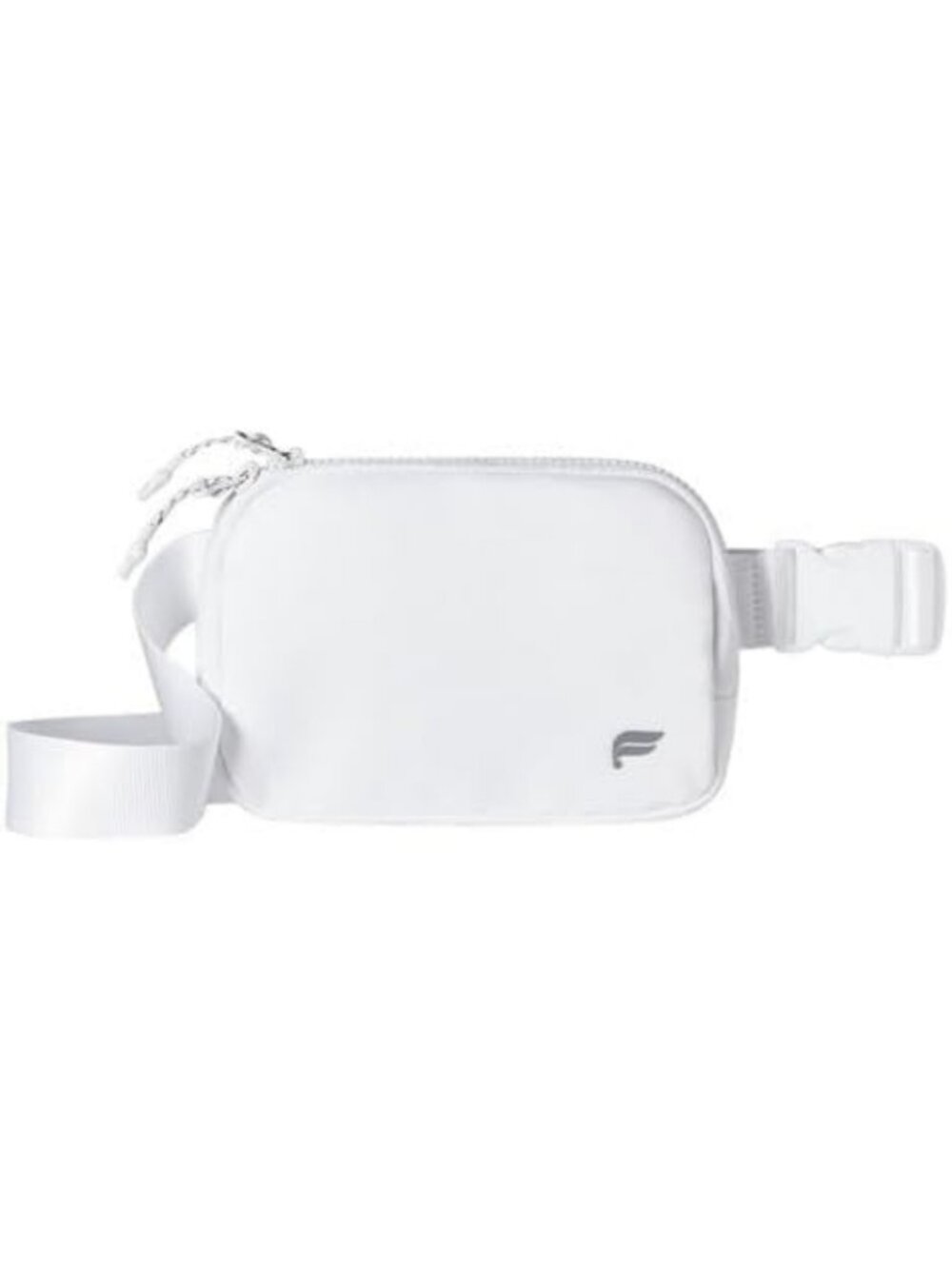 Quick Dry Belt Bag with Zip Pockets - Classic White, Versatile & Stylish OS